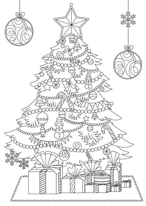 Arbol de Navidad Pequeño para colorear imprimir e dibujar