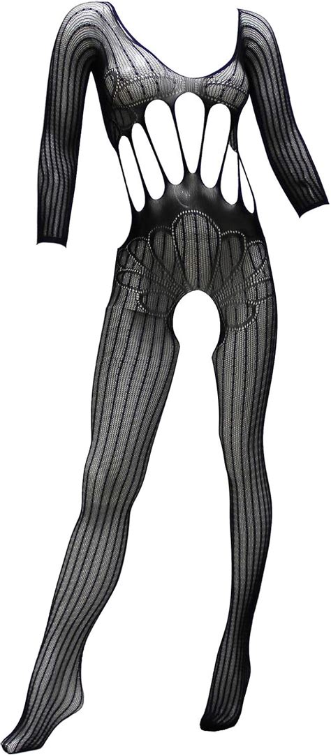 Amazon Velvet Kitten By Lingerie Diva Love Bound Open Bodystocking WY8002 One Size Fits