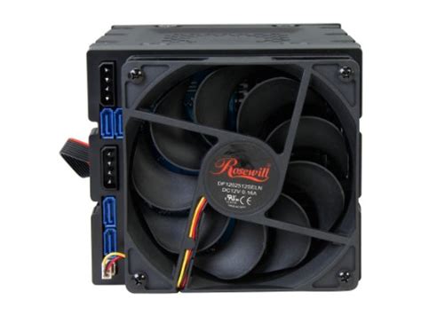 Rosewill X Inch To X Inch Hot Swap Sataiii Sas Hard Disk Drive Cage Black Rsv
