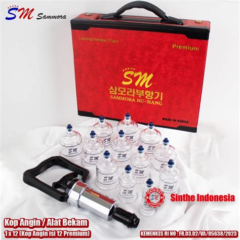jual alat bekam premium sammora korea isi  pcs kop angin sammora