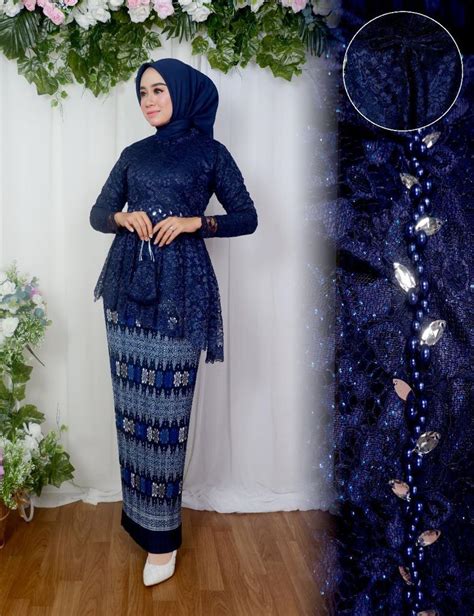 Ready Tunik Kebaya Nayla Full Payet Model Terbaru Kebaya Modern