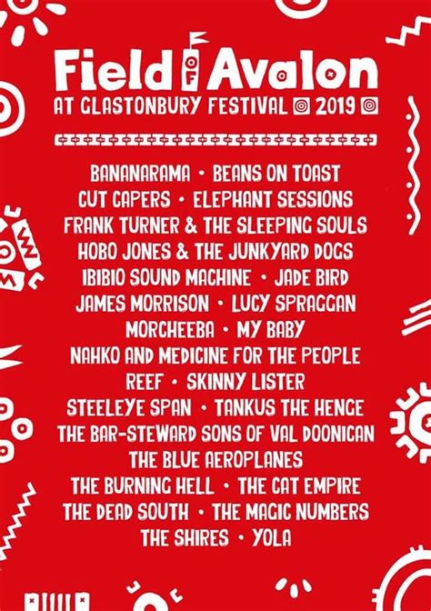 Glastonburys Bill Grows Larger As Field Of Avalon Reveal Line Up