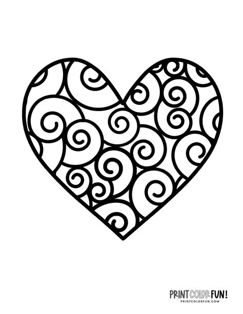 Heart Pattern Coloring Pages Coloring Pages