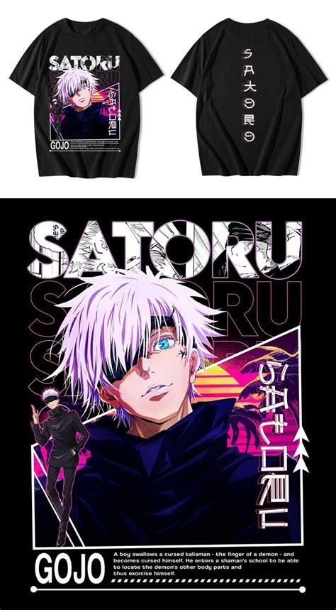 Anime T Shirt Designs Gojo Sukuna And Tanjiro Em Ideias Para