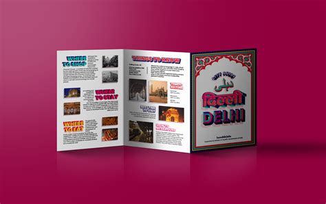 Travel Brochure Delhi Behance