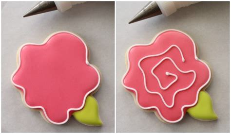 Easy Decorated Rose Cookies The Sweet Adventures Of Sugar Belle