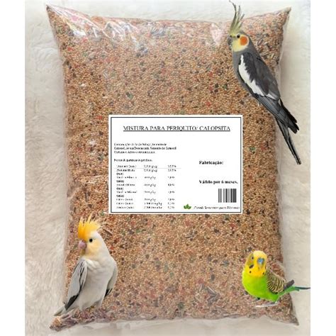 Mistura Ra O Para Calopsita Periquito Kg Kg Kg P Ssaro Shopee Brasil