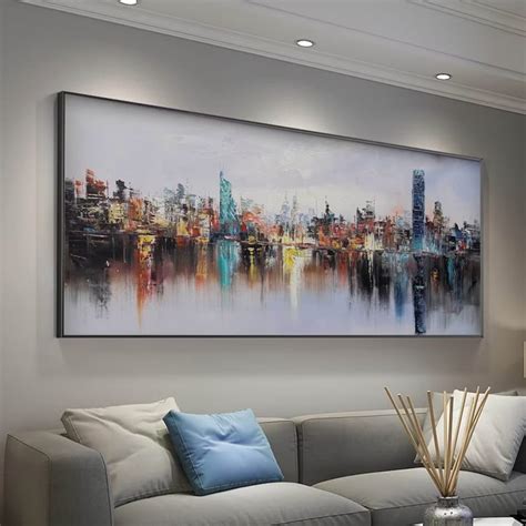 Large New York City Landscape Painting, Original City Art, Handpainted ...