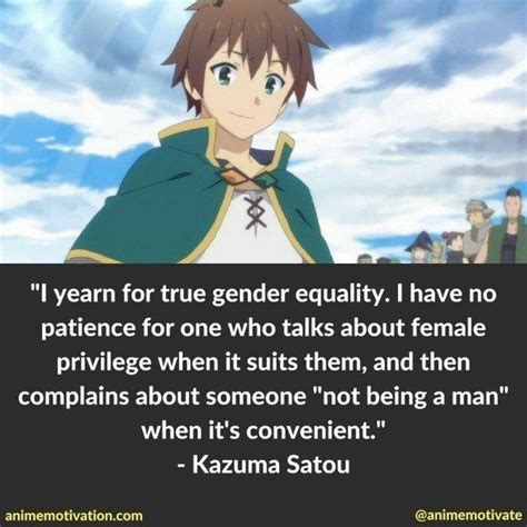 The Greatest Kazuma Satou Quotes Fans Won't Forget! | Some jokes, Hero ...