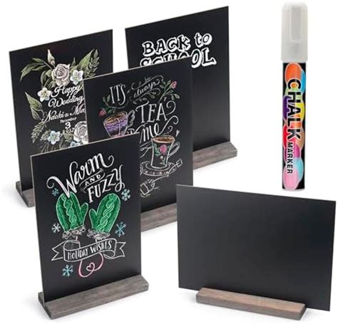 Amazon Motyawn Mini Chalkboard Signs With Stand Pcs Vintage