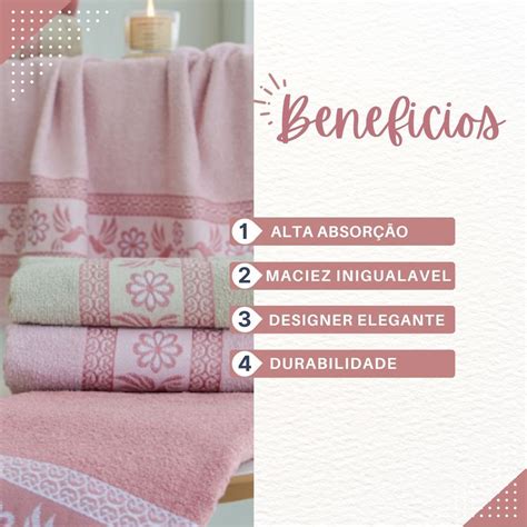 Jogo Toalha Nina Pe As Qualidade Algod O Elegante Cor Nude Madeiramadeira