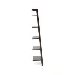 Sawyer Mocha Leaning Bookcase Contemporary Bookcase Modern