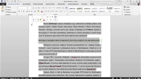 MS Word Jak szybko łatwo i przyjemnie zaznaczać tekst w dokumencie