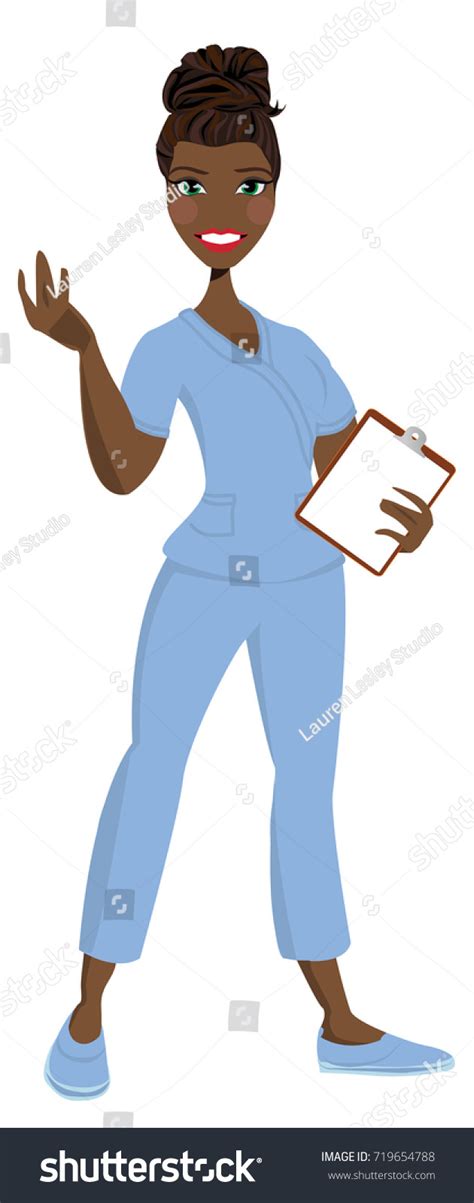 Nurse Avatar Vector Clipart Logo Icon Stock Vektorgrafik Lizenzfrei