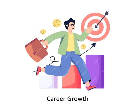 Premium Vector Career Growth Flat Style Design Vector Stock Illustrations