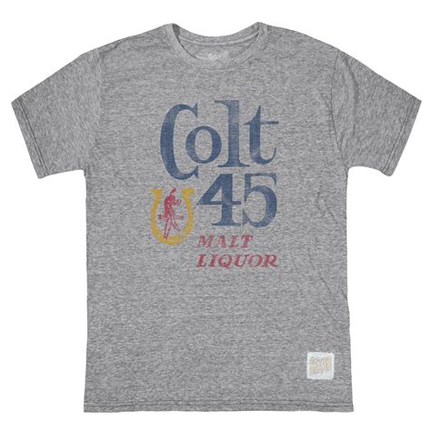 Original Retro Brand Mens Colt 45 Beer T Shirt Sun And Ski Sports