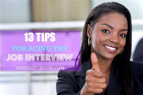 13 Tips For Acing The Job Interview