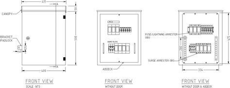 Details Of Metre Box In AutoCAD Dwg File Cadbull