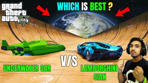 Gta 5 Techno Gamerz Lamborghini Sian Vs Underwater Car Gta V