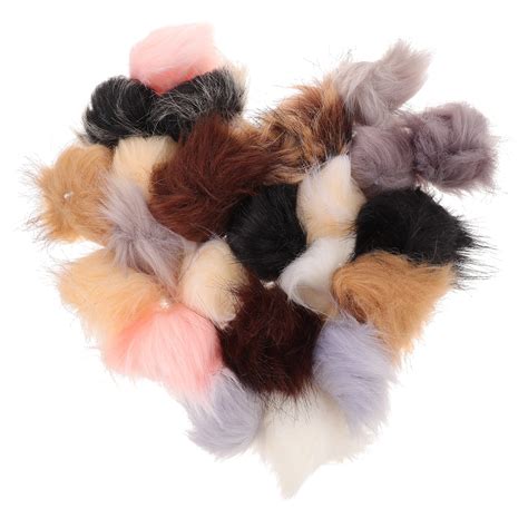 Pompoms For Hats Plush Ball Sewing Fur Balls Fuzzy Accessory Hairy