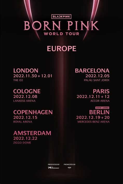 Blackpinkofficial On Twitter Blackpink World Tour Born Pink Europe