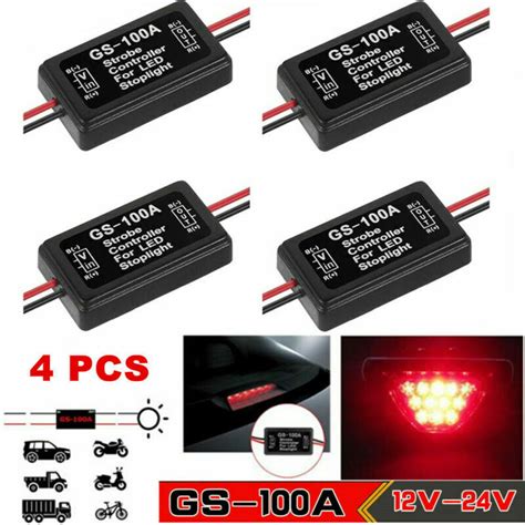 4 PCS Strobe Controller Box Er Module For LED Brake Tail Stop Light EBay