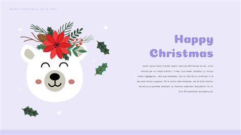 Happy Christmas template google slides|Lifestyle