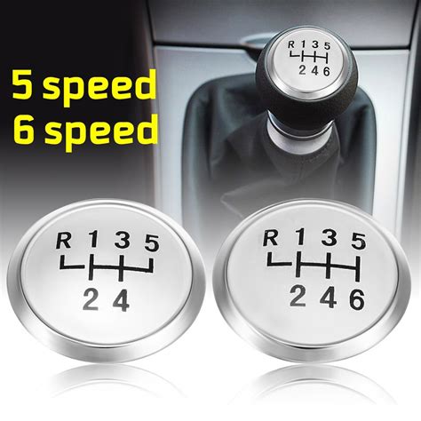 Aliexpress Buy Speed Speed Car Gear Shift Knob Cover Emblem