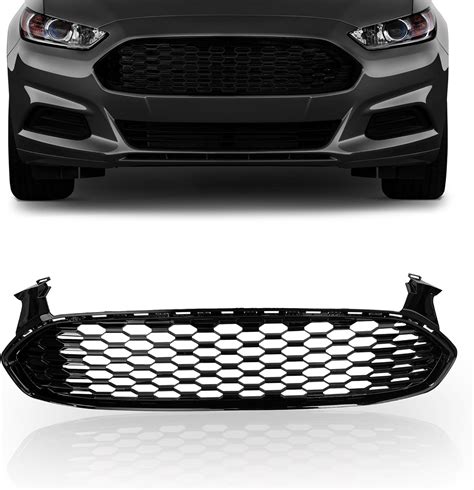 Amazon PartsFlow Front Bumper Grille Upper Honeycomb Grill Glossy