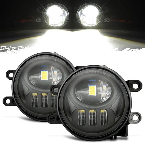 Partsam 12V LED Fog Lights Assembly Kit 54W 5000LM Compatible With