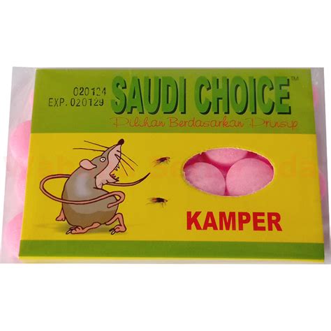 Jual Saudi Choice Kamper Kapur Barus Pengusir Tikus 40 Gram Isi 24