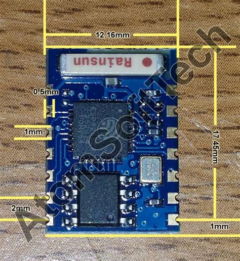 ESP8266 ESP-03 Module Dimensions