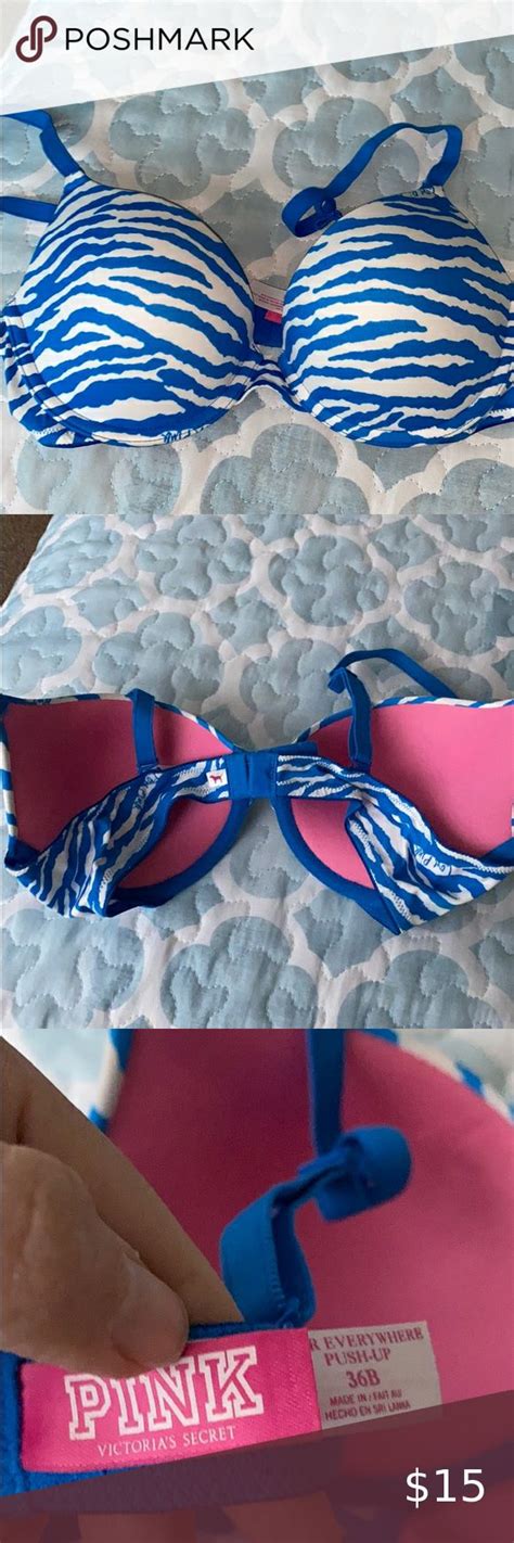 Pink Victorias Secret Zebra Print Push Up B Teal And White Zebra