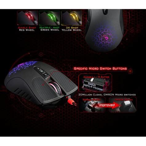 A4Tech Bloody AL9 Blazing Laser Gaming Mouse, 8200 cpi, 12 000 fps ...