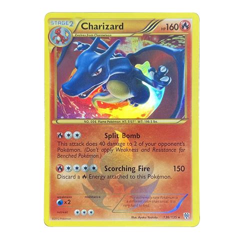 Pokemon English Charizard Evolutions EVO Plasma Storm PLS Foil Effect