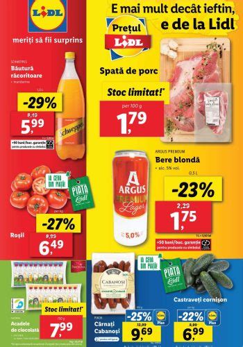 Catalog Lidl 18 Martie 24 Martie 2024 Oferte Revista Lidl