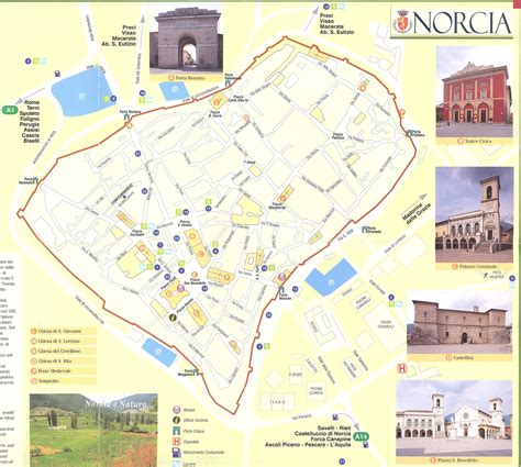 Norcia Map - norcia it • mappery