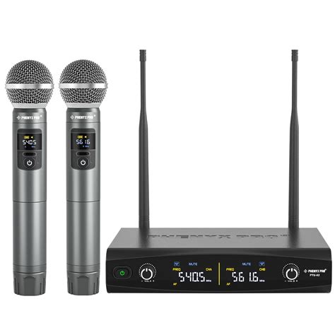 Buy Phenyx Pro Wireless Microphone System Metal Wireless Mic Set With