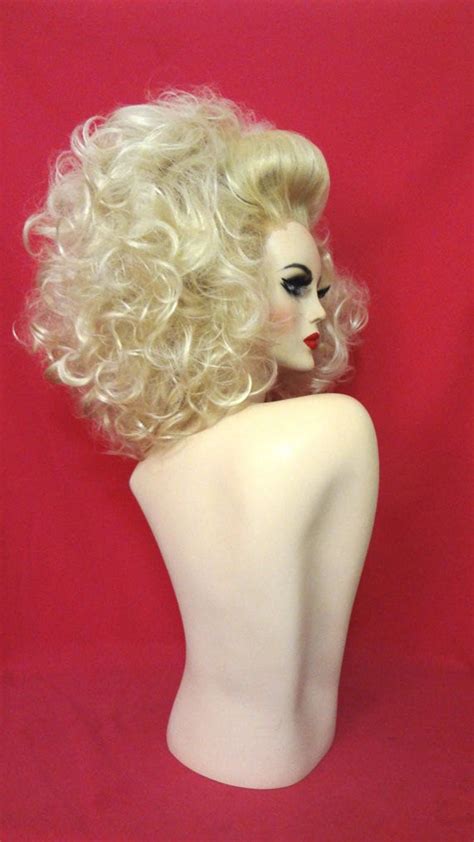 RUPAUL BEEHIVE WIG Lace Front Drag Queen Wig Platinum Blonde Etsy