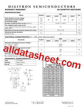 Mur Ct Datasheet Pdf Digitron Semiconductors