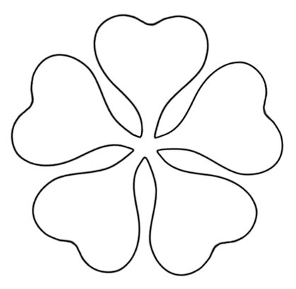 Paper Flower Cut Out Patterns - ClipArt Best