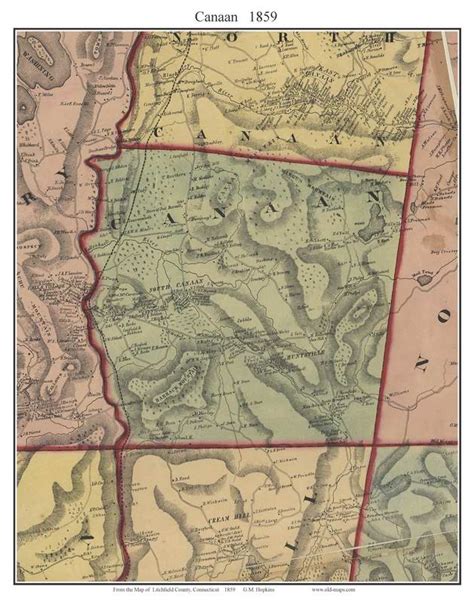 Litchfield County Connecticut Maps