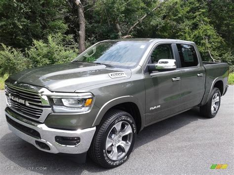 Olive Green Pearl Ram Laramie Crew Cab X Exterior Photo