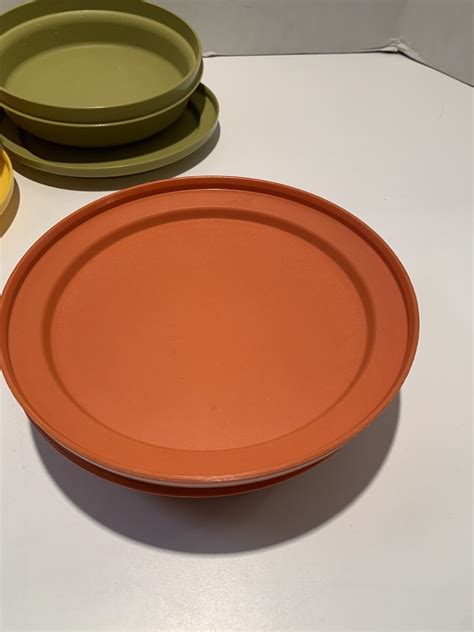 Vintage Tupperware Seal N Serve Bowl Set Of 3 W Lids Harvest Colors EBay