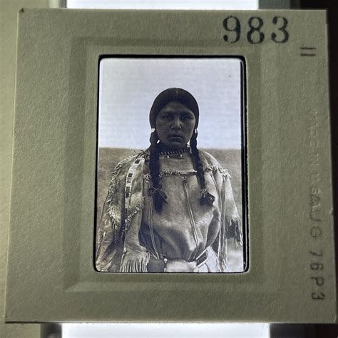 Edward Curtis Maiden Apsaroke Native American Photo 35mm Art Slide EBay