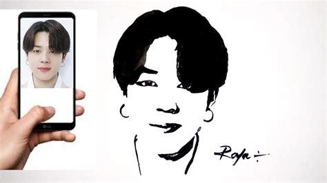 Bts Jimin Drawing Easy Bts Jimin Drawing Easy Step By Step Bts Jimin