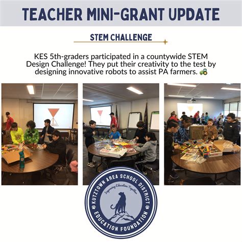 Teacher Mini Grant Update Stem Challenge — Kasd Education Foundation