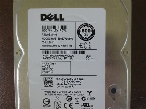 Hitachi HUS156060VLS600 PN:0B24496 FW:E516 600gb SAS 3.5" HDD | eBay