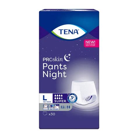 Tena Pants Proskin Super Night Majtki Ch Onne Rozmiar L Large Szt