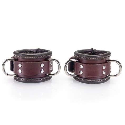 Heavy Duty Padded Leather Bondage Cuffs Luxury Bdsm Lvx Supply Lvx Supply And Co